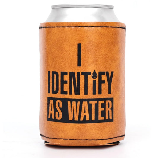Dad Leather Can Cooler